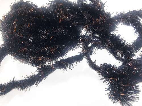 Semperfli Copper Tinsel Fleck 15mm Large Black